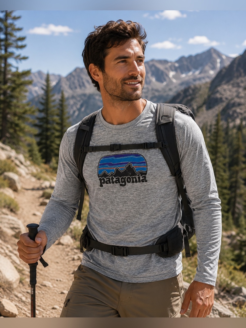 Patagonia men’s Long-Sleeved Capilene Cool Daily Graphic Shirt